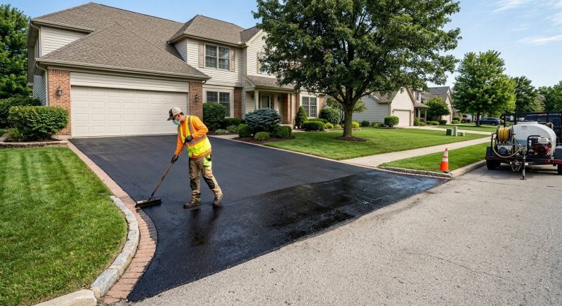 Hot Tar Driveway Sealing in Fort Collins, CO