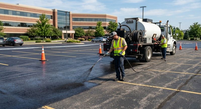 Church Parking Lot Sealcoating in Miami Dade County, FL