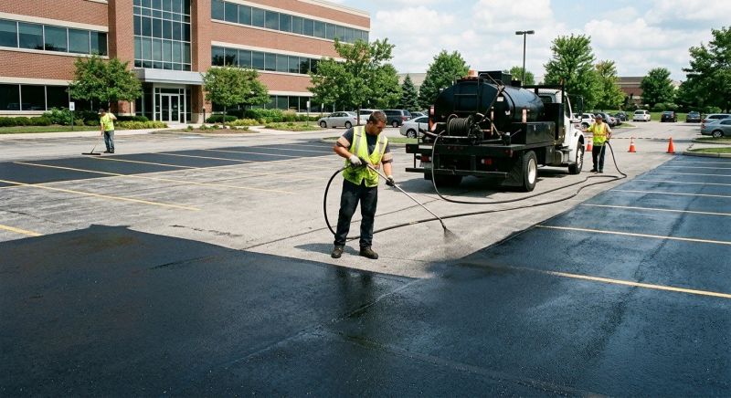 Commercial Asphalt Sealing in Grand Rapids, MI
