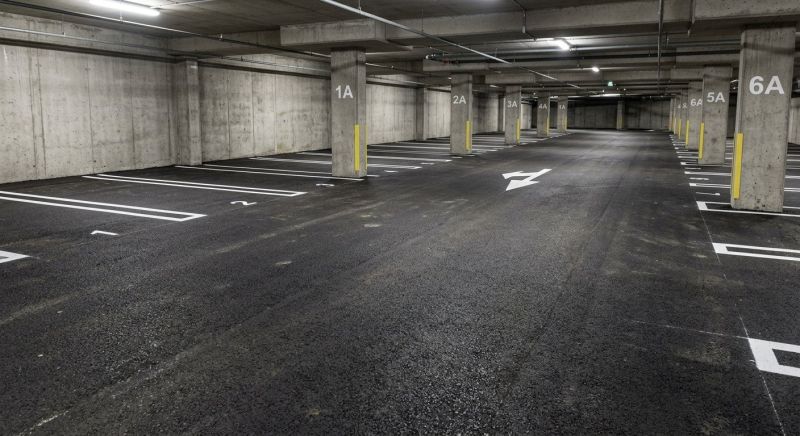 Concrete Parking Lot Striping in Suwanee, GA